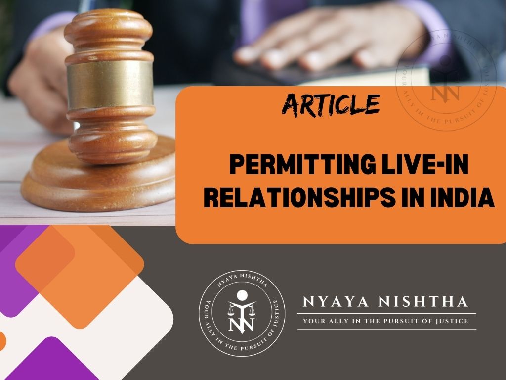 PERMITTING LIVE-IN RELATIONSHIPS IN INDIA