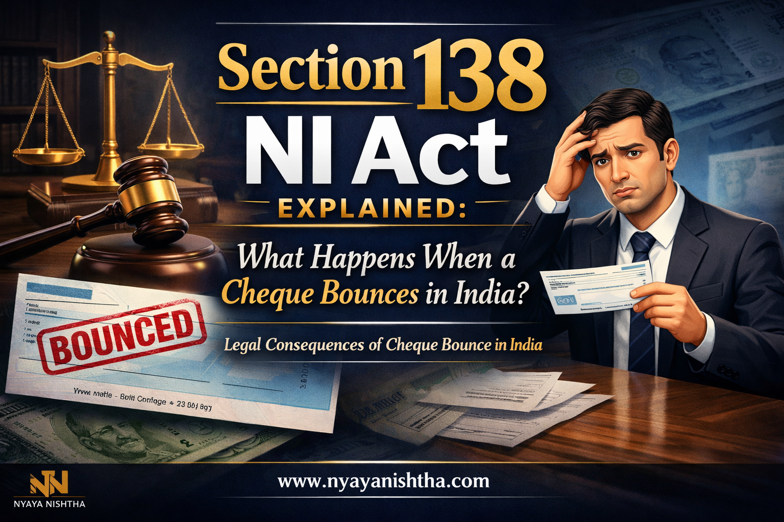Section 138 NI Act Explained: What Happens When a Cheque Bounces in India?